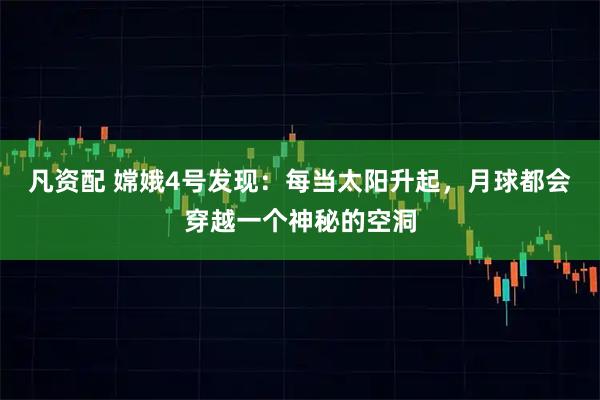 凡资配 嫦娥4号发现:每当太阳升起,月球都会穿越一个神秘的空洞